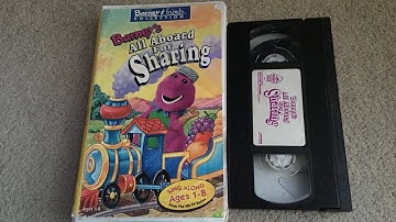 Opening And Closing To Barney’s All Aboard For Sharing 1996 VHS