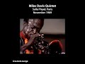 Miles Davis Quintet – Salle Pleyel, Paris, November 1969 (Live Recording)