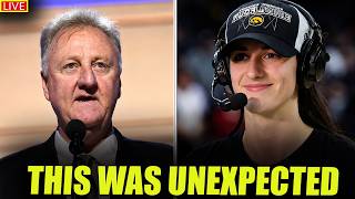 Larry Bird INTERRUPTS Caitlin Clark LIVE on Air — Her Reaction Leaves WNBA Fans STUNNED!