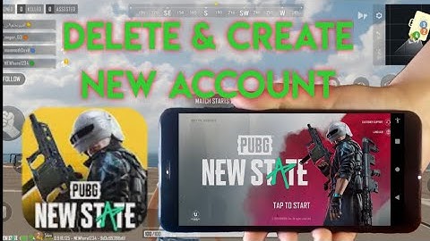 how to delete account PUBG new state on mobile