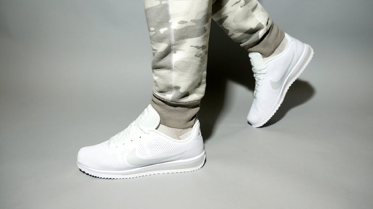 Nike Cortez Moire White 845013-101 feet - YouTube