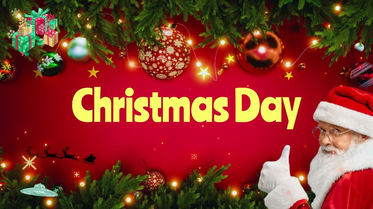 🎅Christmas Day🎄 - Upbeat Pop-Rock Christmas Song by Flyingman【Official Lyric Video】