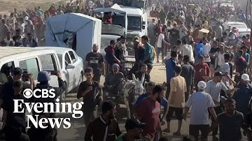 Chaos at Gaza aid hub staffed by armed American contractors