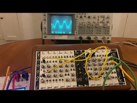 MRG FOLD, a VCA and a triangle wave
