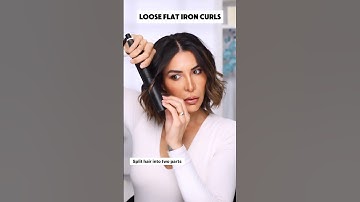 How to WAVE short hair with a Straightener #shorts