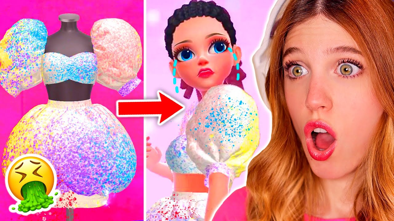 CREO OUTFITS MUY *RAROS*!! 👗 Noob vs Pro vs Hack en Yes, That Dress! | Laia Oli Juegos