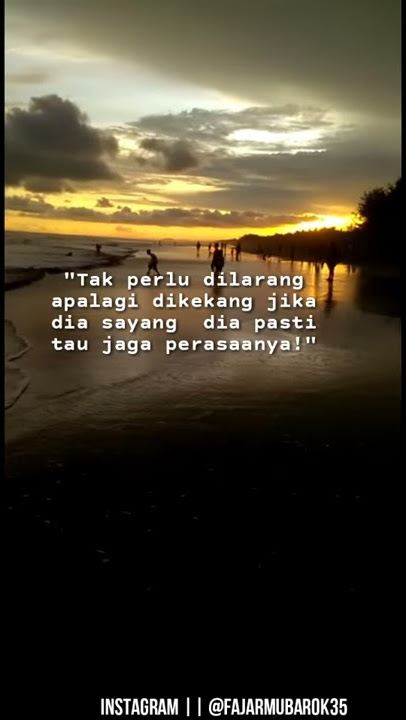 Story'Wa terbaru 2020 literasi 30detik sunset pantai jetis