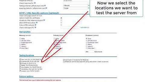 Setup DNS Failover Test and Activate DNS Failover for a Web Server