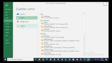 Abrir, Guardar, Cerrar un libro de Excel