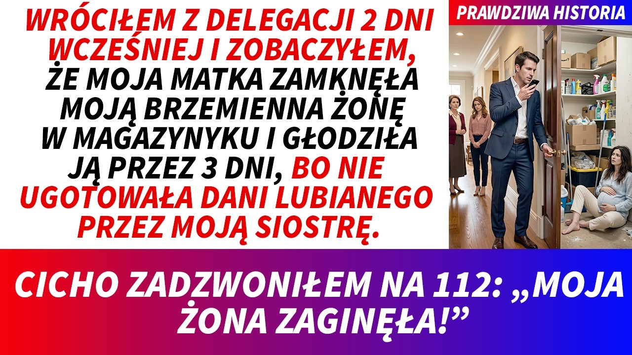 Wróciłem z delegacji dwa dni wcześniej, żeby zrobić żonie niespodziankę. Zamiast niej w domu zastałem moją matkę, która beztrosko obgryzała pestki słonecznika w czerwonej jedwabnej sukni. Na moje...
