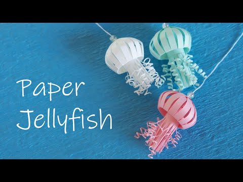 紙で作る可愛いクラゲの作り方 Diy How To Make Paper Jellyfish Youtube