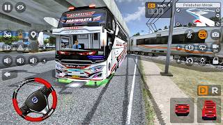 Wulan Jaya's Sekar Style Bus Nearly Hits Train screenshot 4
