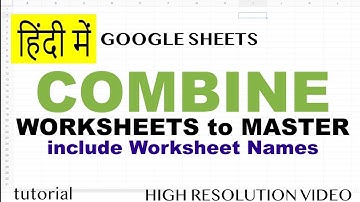 Combine Multiple Worksheets to One Master Sheet in Google Sheets Filter Formula