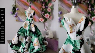 1/2 Scale Oversize Floral Print Bubble Ballgown | Tutorial