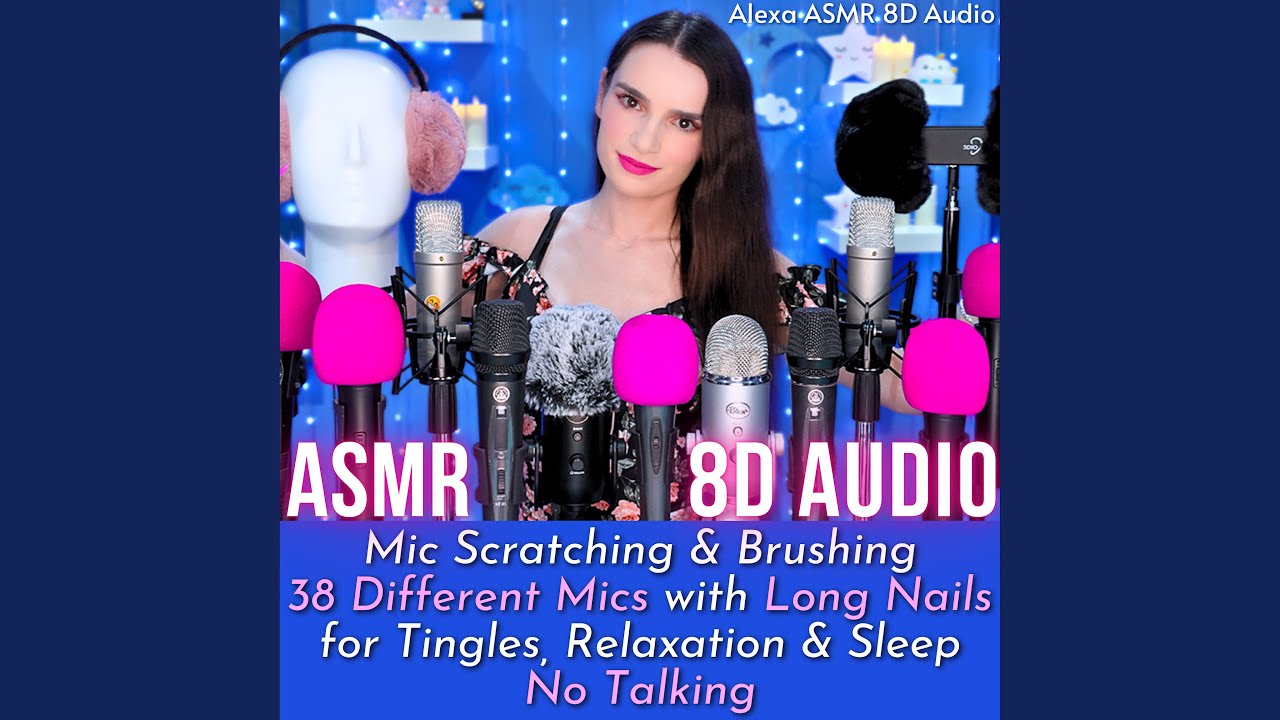 Ver 8D ASMR Brain Melting Crispy Mic Scratching with 3 Mics no YouTube