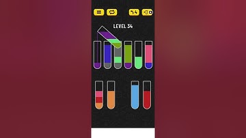water sort puzzle level 34 solution