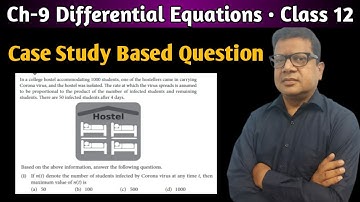 In a college hostel accommodating 1000 students Case | Case Study Based on Differential Equations