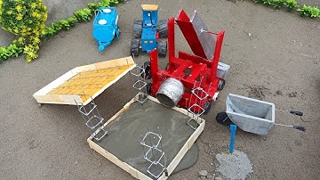 diy tractor making science project concrete bridge miniature tools | science projects | @KeepVilla