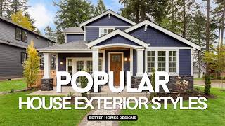 POPULAR HOUSE EXTERIOR DESIGN IDEAS | BEST HOMES OUTDOOR FACADE ARCHITECTURAL FOR EXTRAORDINARY LOOK