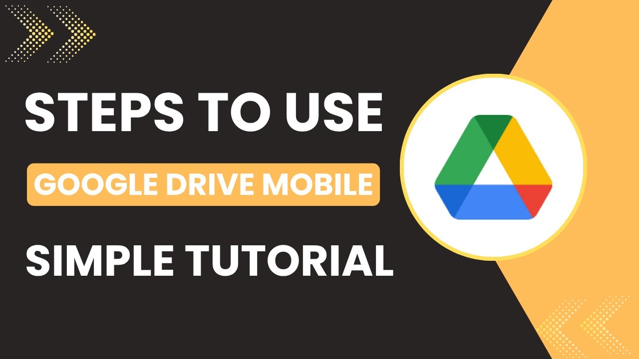 How To Use Google Drive On Mobile - YouTube