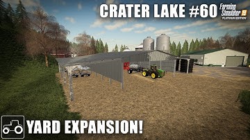 Building A New Equipment Shelter - Crater Lake #60 Farming Simulator 19 Timelapse