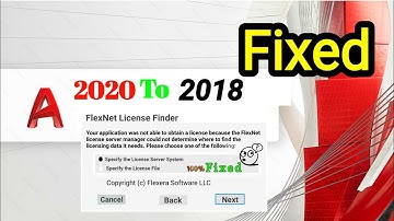 FlexNet License Finder Error FIXED 100% | AutoCAD 2020 to 2018
