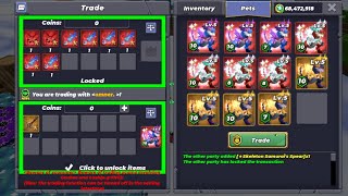 TRADING NEW PET AND NEW PET VALUE I SKYBLOCK BLOCK MAN GO SKY BLOCK TRADING VIDEO  screenshot 2