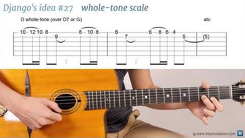 Django Reinhardt lick #27 : Whole-tone scale