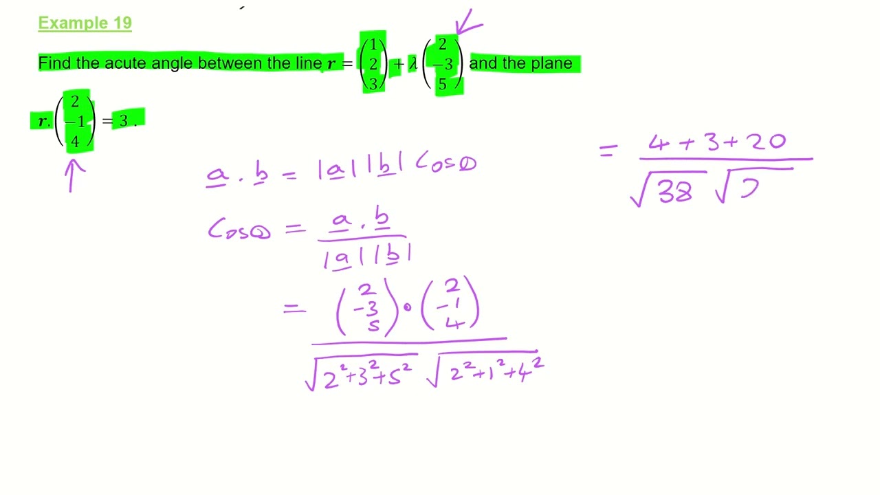 IB Vector Applications Example 19