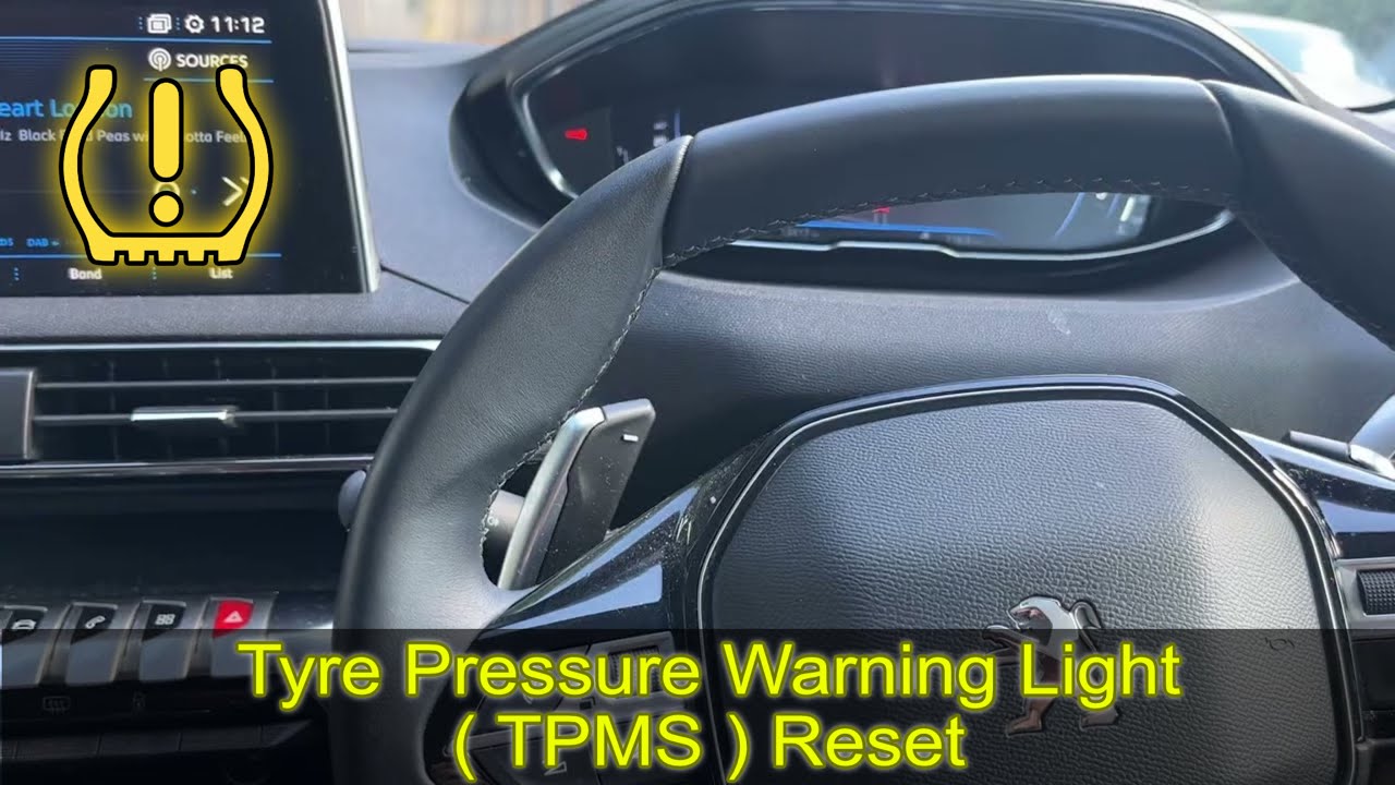 2020 PEUGEOT 5008 tyre pressure warning reset YouTube