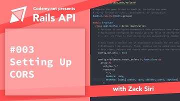 Rails API: Setting up Cors - [003]