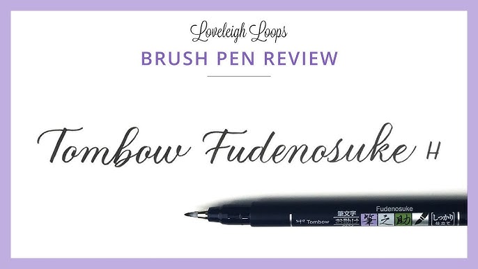 ZEBRA FUDE BRUSH PEN - Brush Pen Review for Calligraphy and