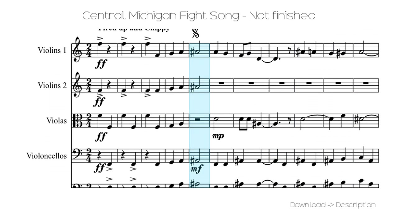 🎶 Central Michigan Fight Song - Not Finished 🎸🎸 - YouTube