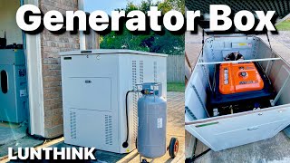 LUNTHINK Heavy-Duty Generator Enclosure with Vent Kit Internal Size 45x35.9x41 for 18000W Generators