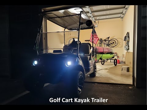 Golf Cart Kayak Trailer (Rambo E-Bike Kayak Trailer / How To) 