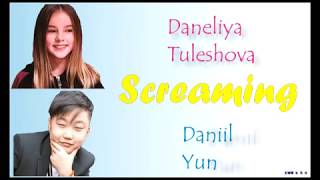 Daneliya Tuleshova & Daniil Yun - Screaming (Qazaq world pop music,lyrics, cover of the Dimash song)