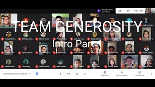 INTRODUCTION VIDEO FOR ONLINE CLASS || CWTS - TEAM GENEROSITY | Part 2 |
