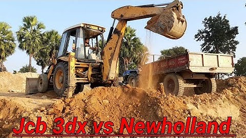 Jcb ki khudai | Jcp video | Jcb-Jcp | Jcp loading soil on newholland | All about Tractors and Jcb