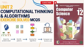 Class 12 Computer Science Unit 2: Computational Thinking |MCQs |New Book NBF 2025 | Urdu Explanation