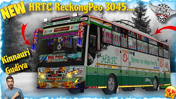HRTC ReckongPeo Skin For Jet Bus Bussid | HRTCCalculationMouse 3045 Bus | Kinnauri Gudiya Bus 😍✨