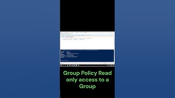 Group Policy Read only access to a Group#techvideo #powershell #Group Policy