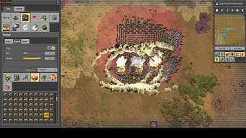 Factorio Rampant 100+ Nuclear T9 Biters vs Simple Laser Box (still standing somehow)