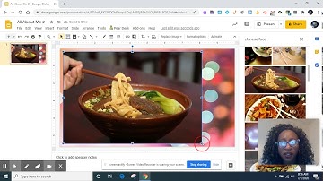 How to Insert pictures and text in a Google Slide