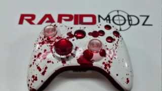 Blood Splatter Xbox Modded Controller