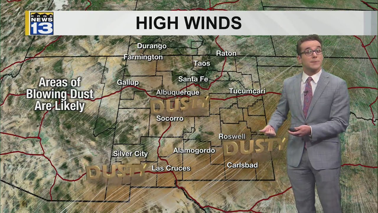 Temperature rollercoaster with dust today then rain/snow ahead - YouTube