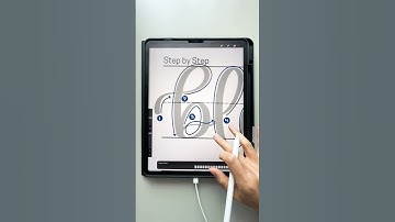 How to letter "blessed" in calligraphy (link in description 💕) #procreate #shorts #calligraphy