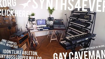 Synth jam: GAY CAVEMAN [KORG Polysix, DS-8, M1, ROLAND Juno-106, ARP Odyssey]