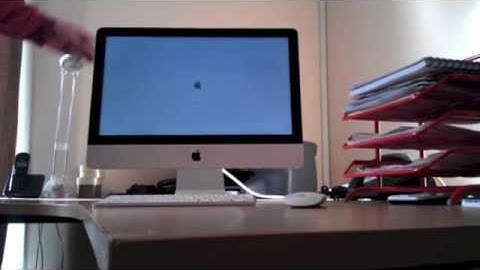 Imac unboxing, 21 inch late 2012 new model, first boot