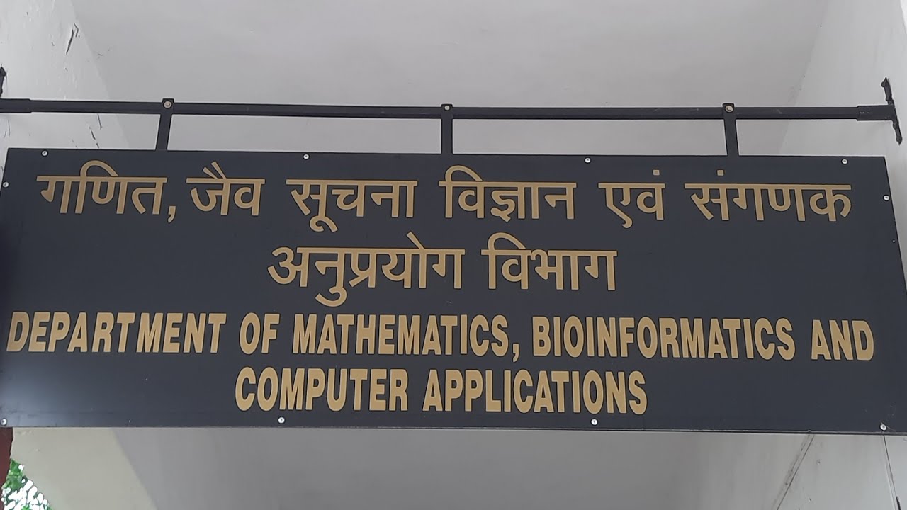 Bioinformatics & Computer Applications Department, MANIT Bhopal ...