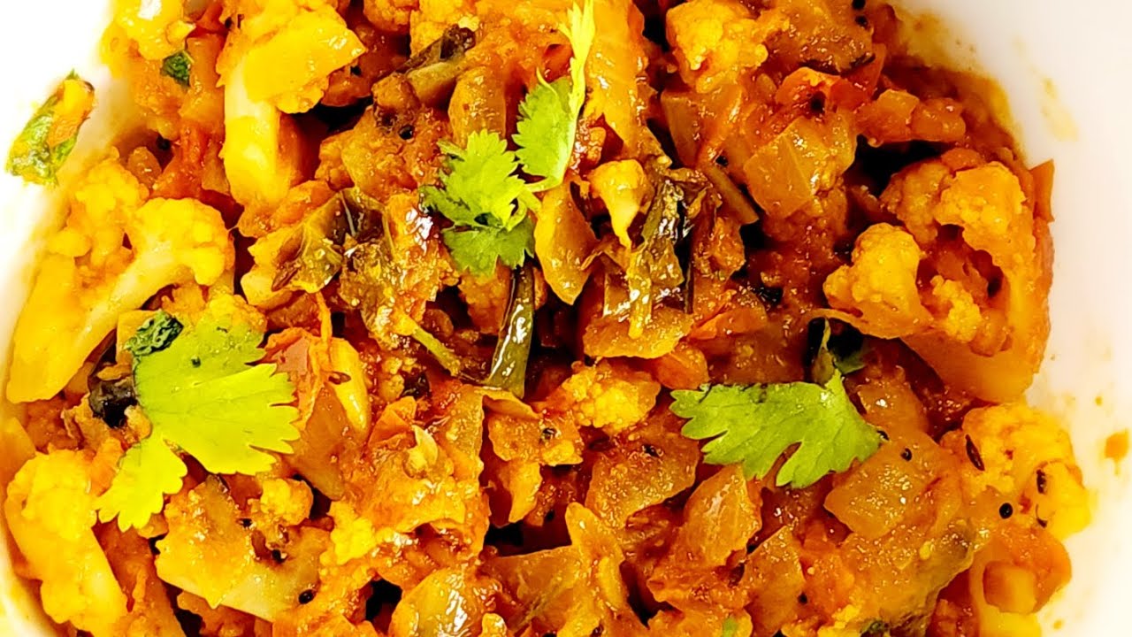 Cauliflower Tomato Curry - YouTube